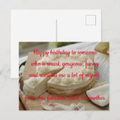 Anniversaire de la carte (Devant / Derrière)