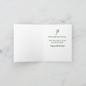 Anniversaire de la carte d'ami de tennis (Intérieur)