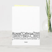 Anniversaire de la carte de voeux Ordination sacer (Dos)