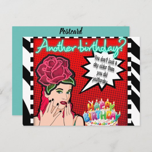 Anniversaire de la carte postale (Devant / Derrière)