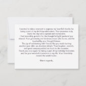 Anniversaire de la fête merci les pivoines violett (Dos)