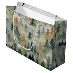 Anniversaire de la Forêt Misty Sac cadeau de ret