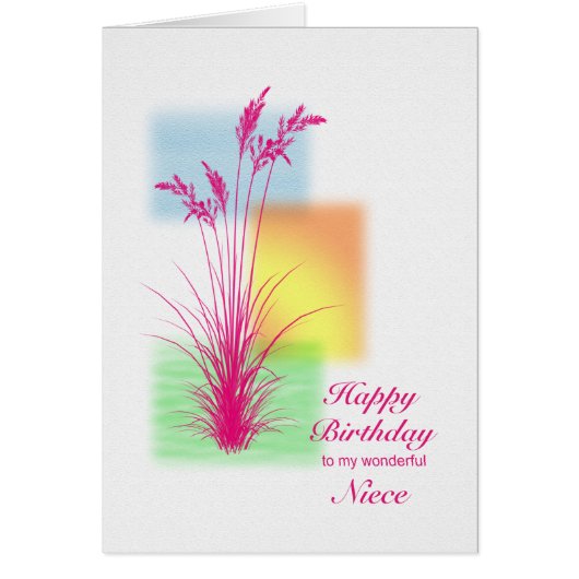 Anniversaire de la nièce, scène d'herbes (Devant)