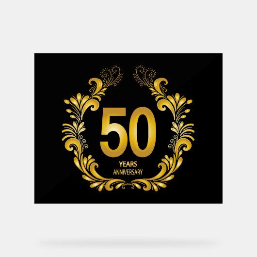 Anniversaire de la Parties scintillant d'or de 50  (Recto)