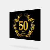 Anniversaire de la Parties scintillant d'or de 50  (Angle)