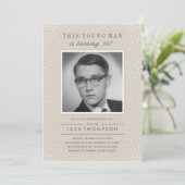 Anniversaire de la photo Invitations - Ardoise (Debout devant)