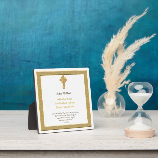 Anniversaire de la plaque d'Ordination du pasteur (Insitu)