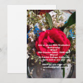 Anniversaire de la Reunion Invitation (Devant / Derrière)