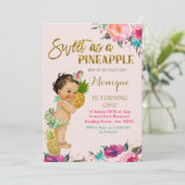 Anniversaire de l'ananas en or première invitation (Debout devant)