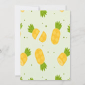 Anniversaire de l'ananas Invitations avec photo (Dos)