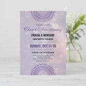 Anniversaire de l'église Invitation Flyer Modèle (Debout devant)