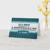 Anniversaire de l'employé 15 ans Carte texte décor (Fleur jaune)