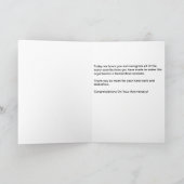 Anniversaire de l'employé Merci simple (Intérieur)