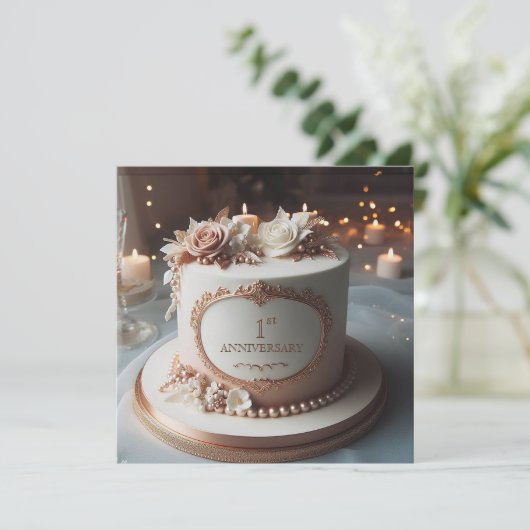 ANNIVERSAIRE DE LOVELYWEDDING Invitation ÉDITABLE (Debout devant)