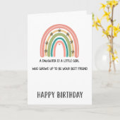 anniversaire de maman. carte drôle (Fleur jaune)