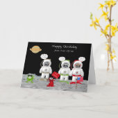 Anniversaire De Nos Deux Cartes De Voeux (Fleur jaune)