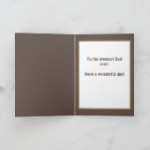 Anniversaire de papa, Rustique, Carte photo de la  (Intérieur)