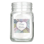 Anniversaire de pot de maçon de vase joyeux (Dos)