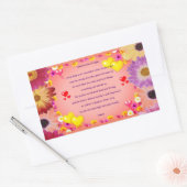 Anniversaire de prière rectangulaire autocollant (Enveloppe)