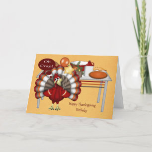 Anniversaire De Thanksgiving Cartes De Voeux