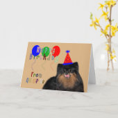 Anniversaire de tous les nous carte de voeux (Fleur jaune)