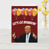 ANNIVERSAIRE DE TRUMP ALLONS LA CARTE BRANDON (Fleur jaune)