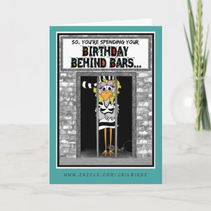 Anniversaire Derrière Les Bars : Carte Jailbird Bi