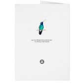 Anniversaire des colibris à bec large (Dos)