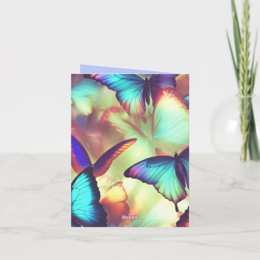 Anniversaire des papillons Ajouter une invitation (Dos)