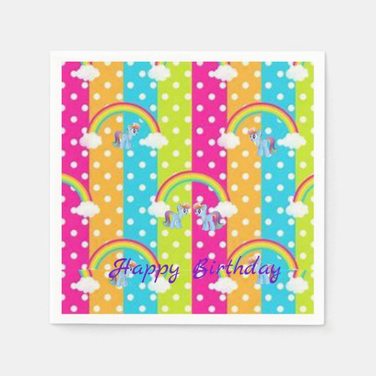 Anniversaire des serviettes en papier (Devant)