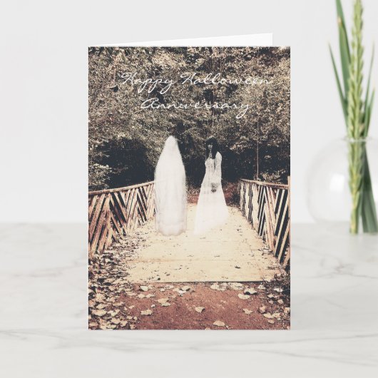 Anniversaire d'Halloween Sur la carte du pont (Devant)