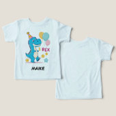 Anniversaire Dinosaur Chemise d'Anniversaire | Amu (Design Recto & Verso)