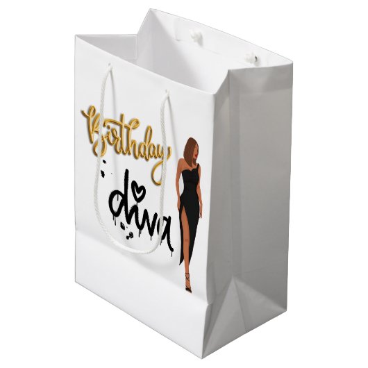 Anniversaire Diva Cadeau Sac (Devant Angle)