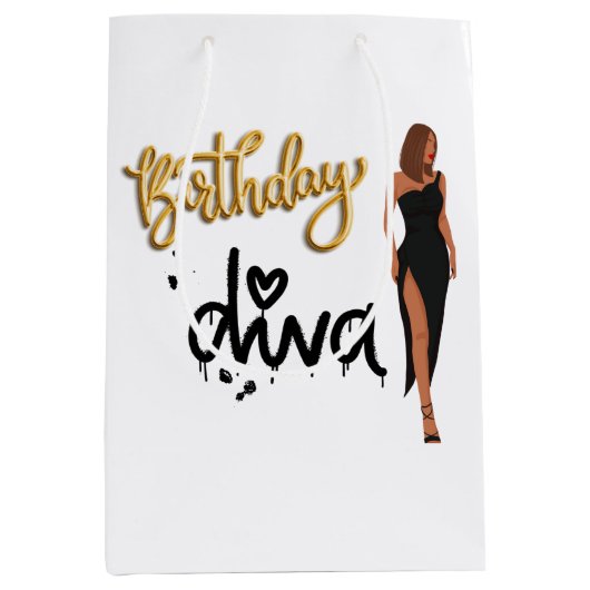 Anniversaire Diva Cadeau Sac (Devant)