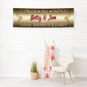 Anniversaire d'or 50e bannière pendante (En situation)