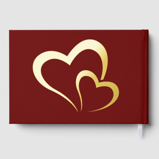 Anniversaire d'or moderne sur Maroon Monogramme Pe (Verso)