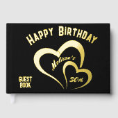 Anniversaire d'or moderne sur Monogramme noir Peti (Recto)