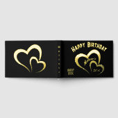 Anniversaire d'or moderne sur Monogramme noir Peti (Complet)