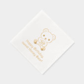 Anniversaire d'ours mignon tenant un pot de miel (Droite)