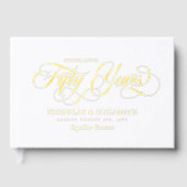 Anniversaire du 50e Mariage de White Gold Foil (Recto)
