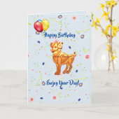 Anniversaire du Bélier (21 mars - 19 avril) Carte (Fleur jaune)