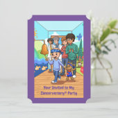_____ Anniversaire du cancer Invitations de la fêt (Debout devant)