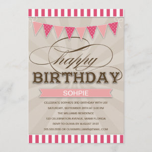 ANNIVERSAIRE DU CIRCUS INVITATIONS D'ANNIVERSAIRE