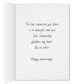 Anniversaire du coeur de couple LGBT | Nuages arc- (Intérieur (Droit))