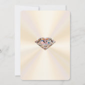 Anniversaire du diamant Sauvegardez les cartes de (Dos)