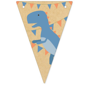 Anniversaire du garçon - Dinosaur Stomp - Drapeau