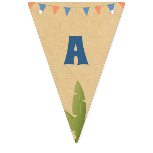 Anniversaire du garçon - Dinosaur Stomp - Drapeaux (Troisième drapeau)