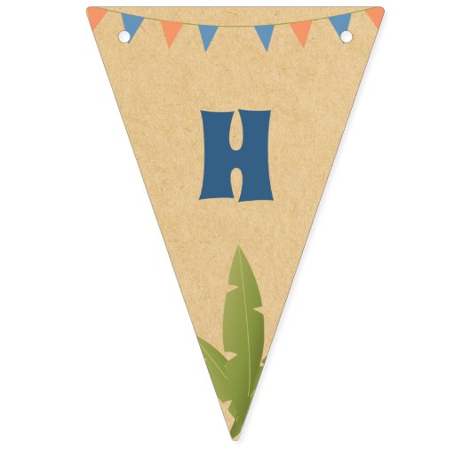 Anniversaire du garçon - Dinosaur Stomp - Drapeaux (Deuxième drapeau)