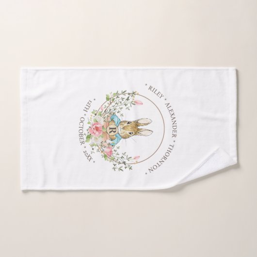 Anniversaire du lapin classique (Serviette à main)