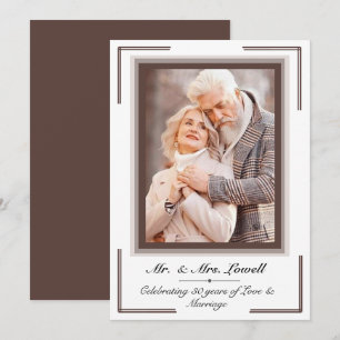 Anniversaire du mariage avec carte de Faire-part p